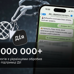 Дія обработала 1 миллион запросов через AI-консультанта