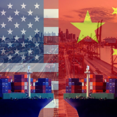 Зображення торгової війни США і Китаю
