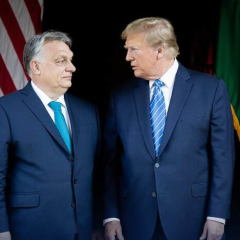 Trump and Orban at a meeting