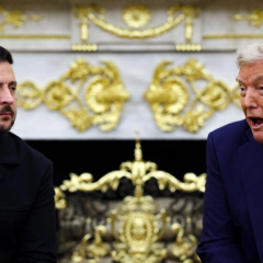 Зеленский и Трамп на переговорах