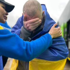 Звільнені з російського полону українці