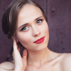 Анна Кошмал на съемках последнего сезона Сватов
