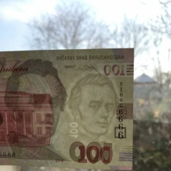 Продажа редких 100 гривен на аукционе