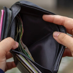 График с долгами до зарплаты