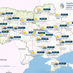 Карта України з маркерами регіонів