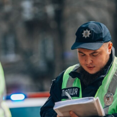 Автомобиль остановлен патрульной полицией на дороге