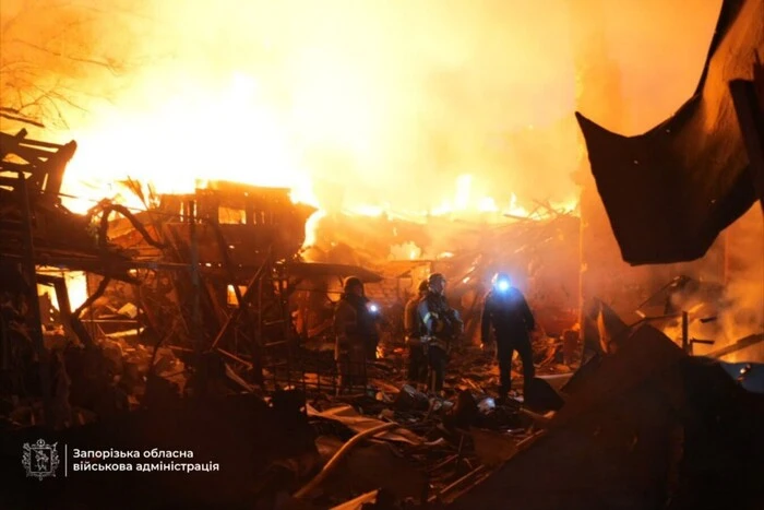 Наслідки атаки на місто Запоріжжя