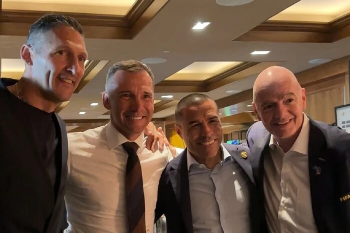 Шевченко с итальянцем Матерацци в России