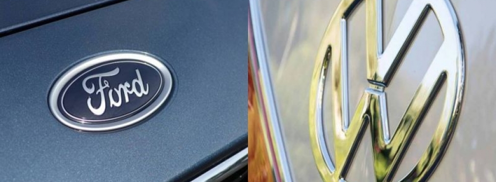 Логотип Volkswagen та Ford разом