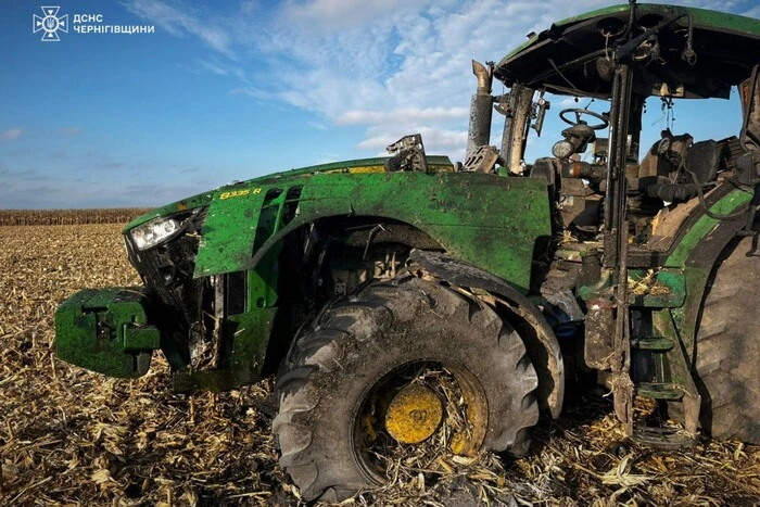 Вибух на полі в Чернігівській області