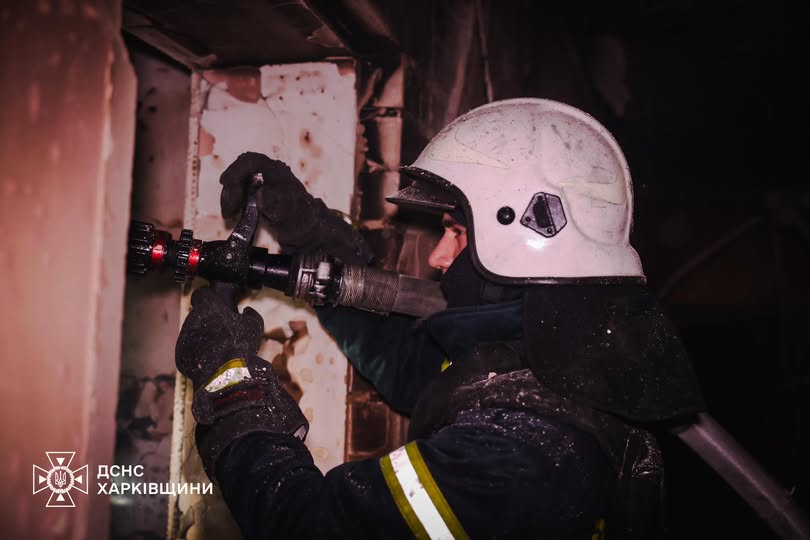 Харків: пожежу після атаки дронів ліквідовано, жертв немає