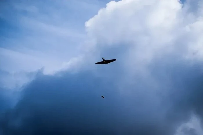 Украинский беспилотный «бомбер» в действии