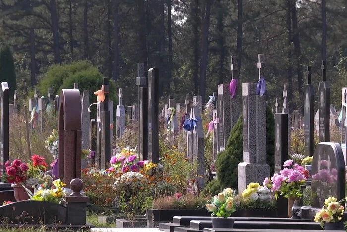 Дитина розмалювала могили на кладовищі