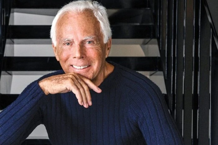 Подпись на фото для новости об открытии завещания Джорджо Армани в Италии