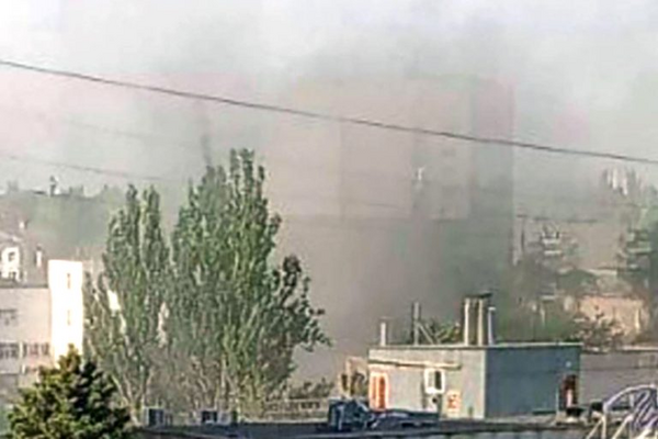 Послідствия вибуху в центрі Мелітополя