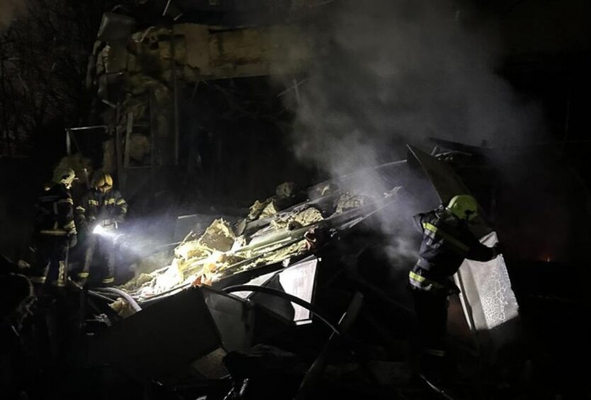 Наслідки ракетного нападу на Київ