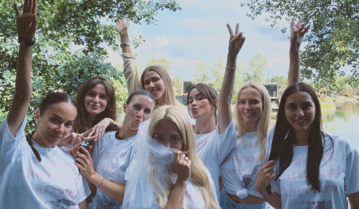 Dasha Kvitkova's bachelorette party before wedding