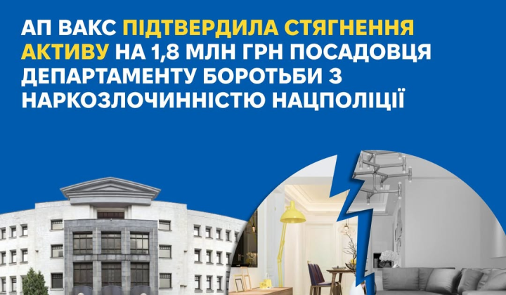 Квартира начальника полиции изымается в форме ВАКС