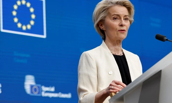 Von der Leyen and Ukraine in EU