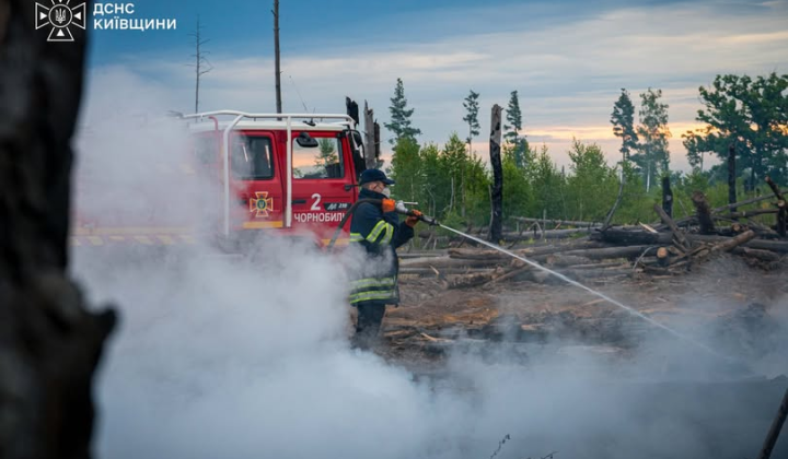 Fire in the Chernobyl Exclusion Zone is localized