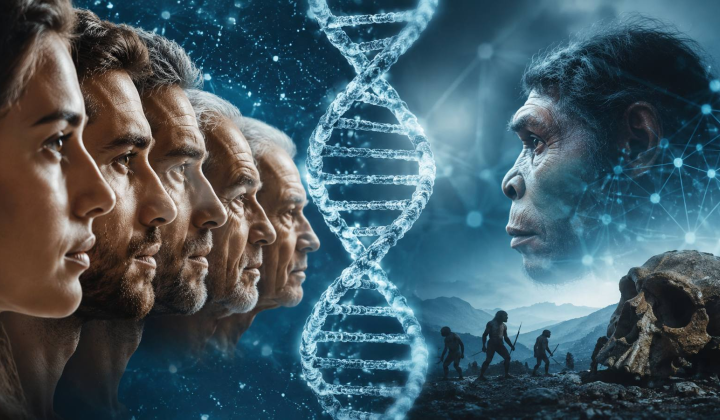 Genetic traces of two unknown populations in DNA