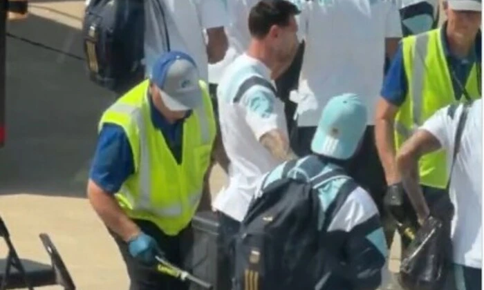 Messi searched at Miami airport