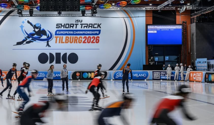 Ukrainian athletes at the European Short Track Championship