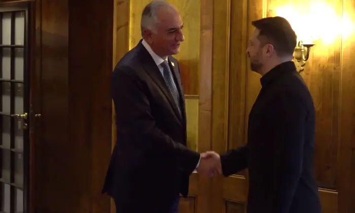Zelensky meets with the Prince of Iran in exile