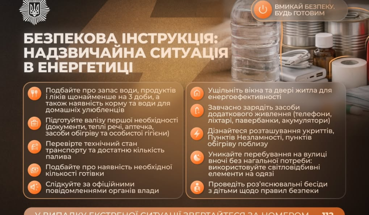 Emergency kit and tips for power outages
