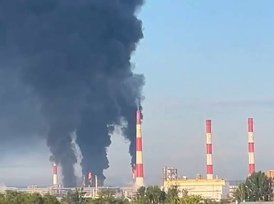 Ukrainian drones strike Russian facilities