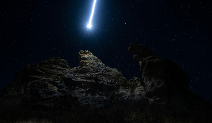 80 cm asteroid discovered 6 hours before burning over the Indian Ocean