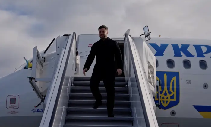 Zelensky and Merkel at the forum