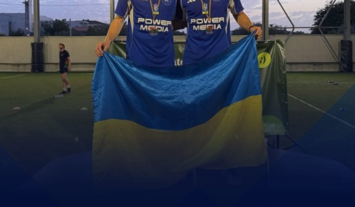 Ukrainian techball players with medals in Portugal and Poland