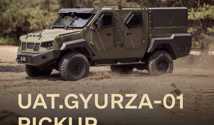 Український бронепікап UAT GYURZA 01 на базі Dodge RAM для ЗСУ