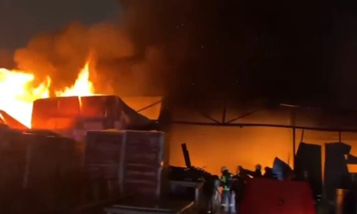 Взрывы в Москве, масштабный пожар