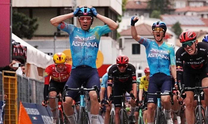 Uruguayan cyclist wins Giro d'Italia stage after crash