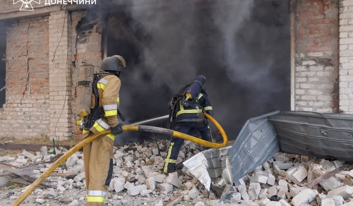 Injured during an airstrike in Kramatorsk