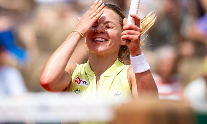 Polish tennis player without sponsor in Roland Garros final