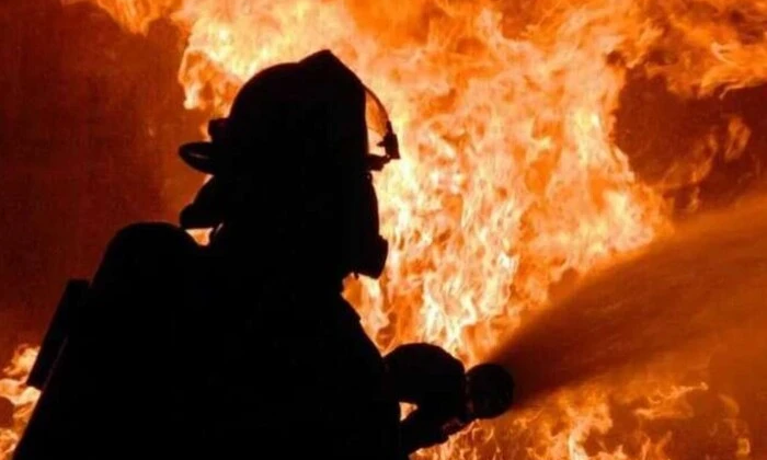 Пожар в Николаеве во время нападения