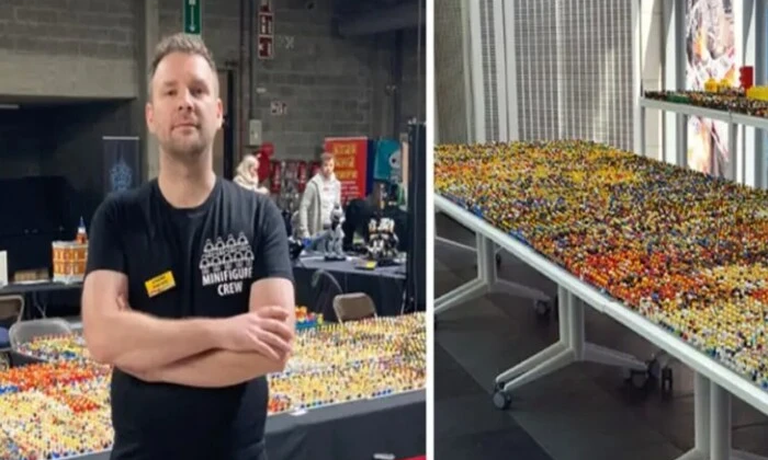 Мужчина с коллекцией для Гиннесса