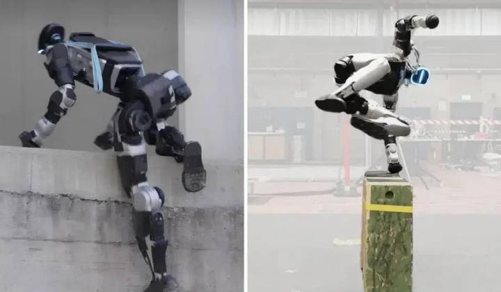 Гуманоїдний робот G1 на сходах