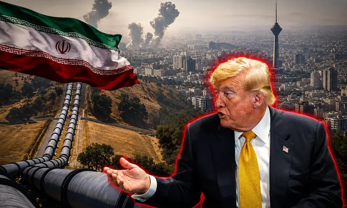 American ship near Iranian military