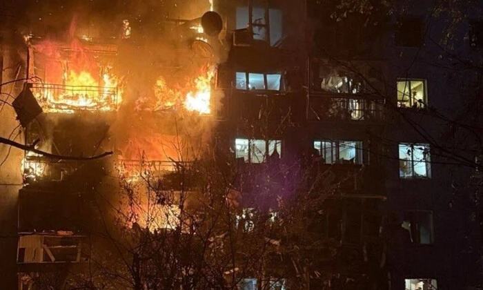 Массированная атака на Украину: сцена боевых действий