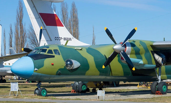 An-26 wrecked at the airfield in Crimea