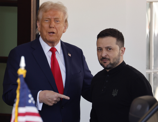 Зеленський та Трамп на переговорах