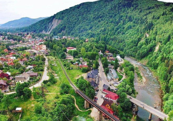 Пейзаж Карпат осеннего периода