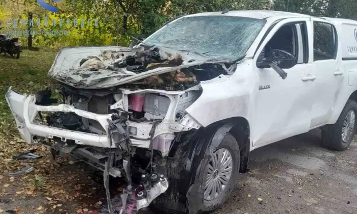 Окупанти атакують автомобіль енергетиків у Білопіллі