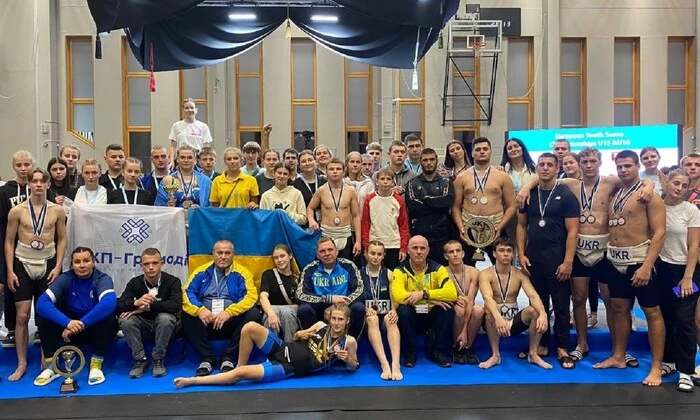 Украинские сумоисты на чемпионате Европы (U20)