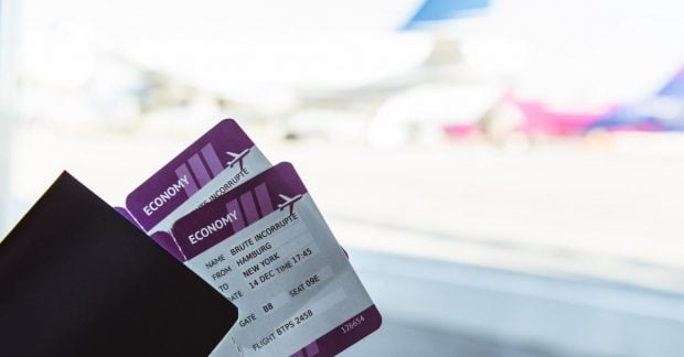 Graph of air ticket price changes