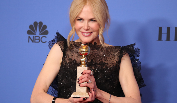 Фото Ніколь Кідман з Золотим Глобусом
